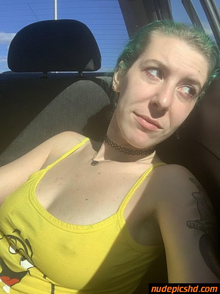 Braless Car Ride