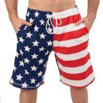 American Flag Shorts Men