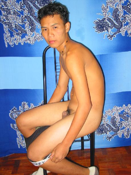 Asian Teen Boy Stroking